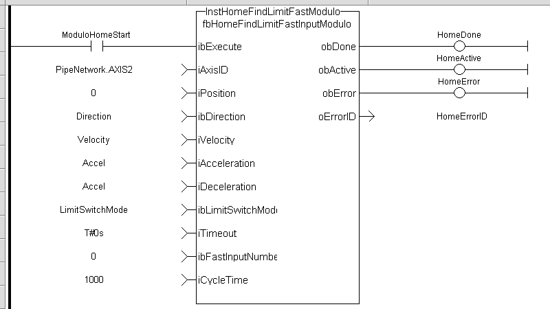 UDFB HomeFindLimitFastInputModulo: LD example